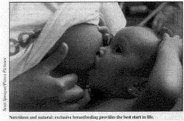 Nutritious and natural: exclusive breastfeeding provides the best start in life.