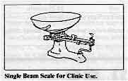 Single beam Scale for Clinic Use.