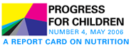 Progress For Children: A Report Card on Nutrition